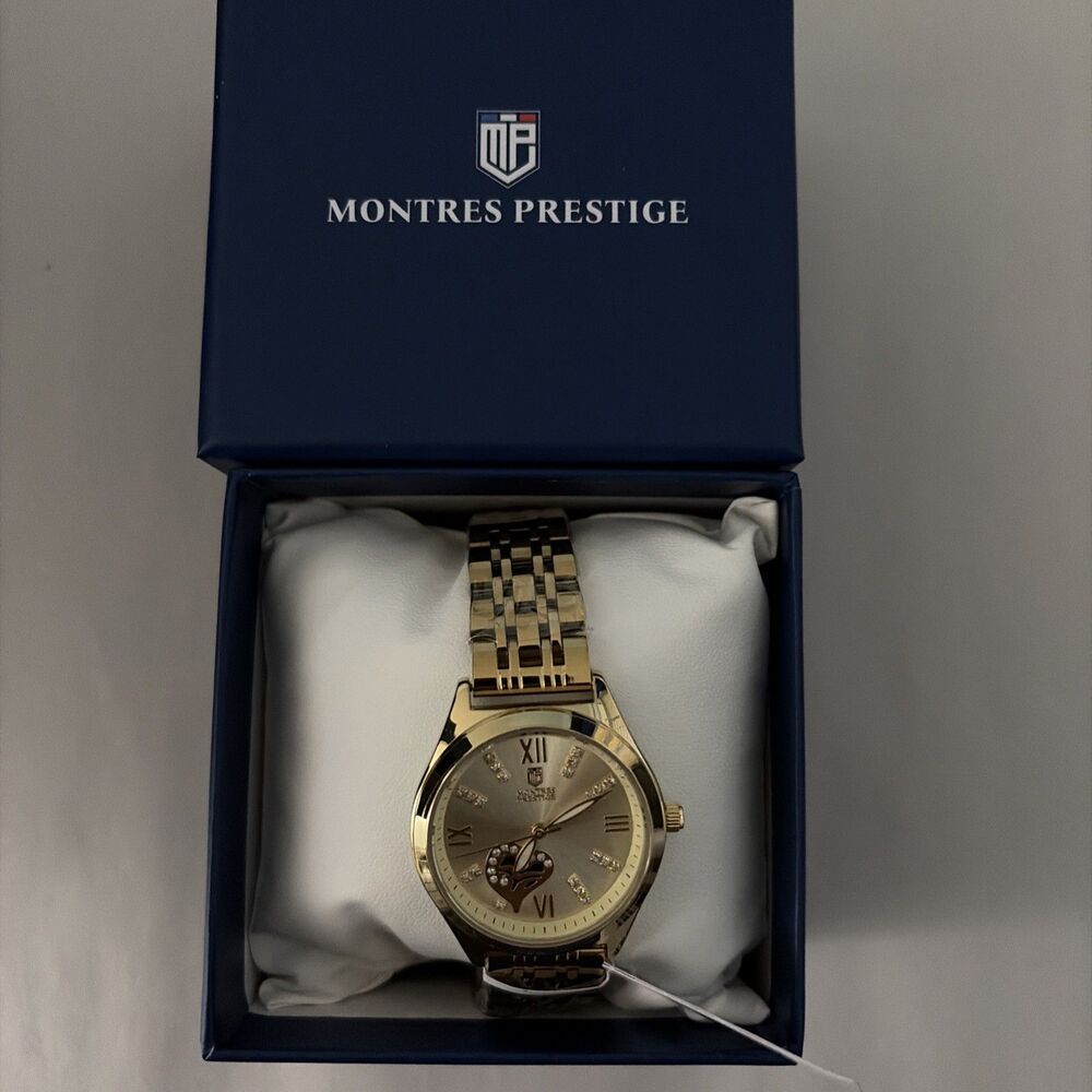 Montres Prestige x Invicta Womens Watch 33.5mm Open Heart Gold MPW-0014